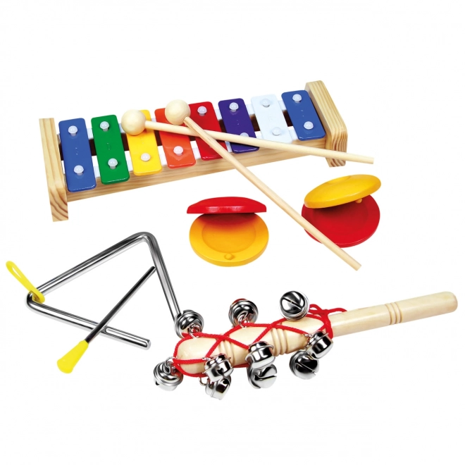 Set musicale per bambini con triangolo