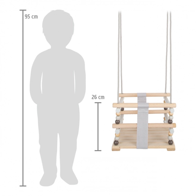 Altalena in legno stile scandinavo