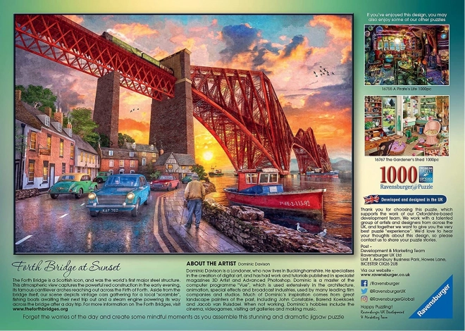Puzzle 1000 pezzi Ponte all'alba