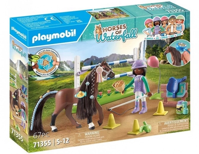 Set playmobil Horses Zoe e Blaze con ostacoli