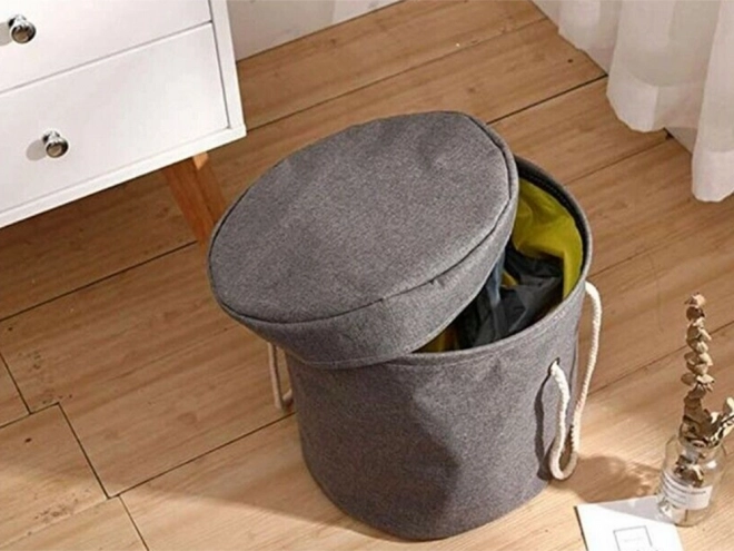 Cesto per giocattoli con tappetino e maniglie