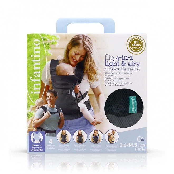 Infantino marsupio 4 in 1 nero