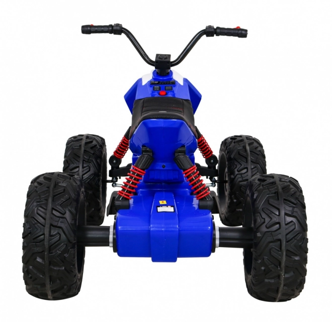 Batteria quad Lucky Seven Blu + Ruote in EVA + Avvio lento + LED + MP3 USB