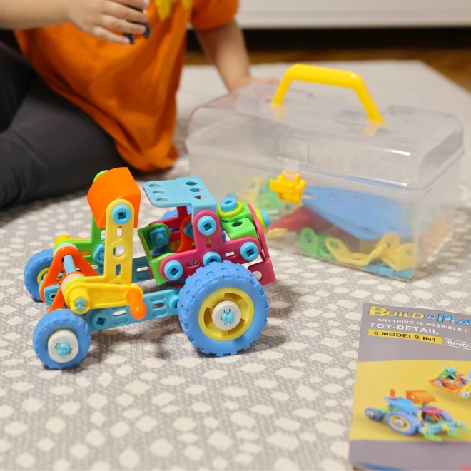 Set di costruzioni di veicoli per bambini 6 in 1