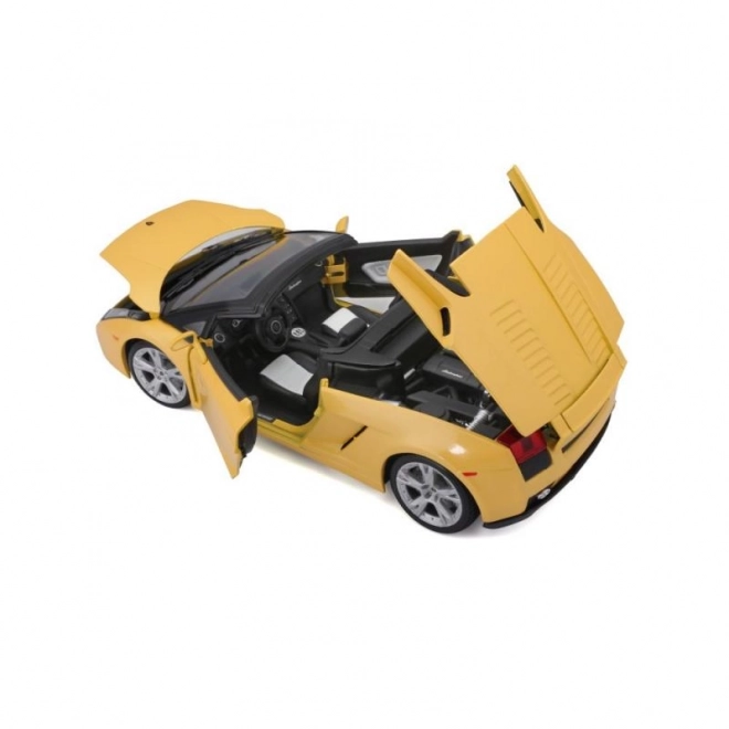 Lamborghini Gallardo Spyder Giocattolo Metallo Giallo Scala 1:18