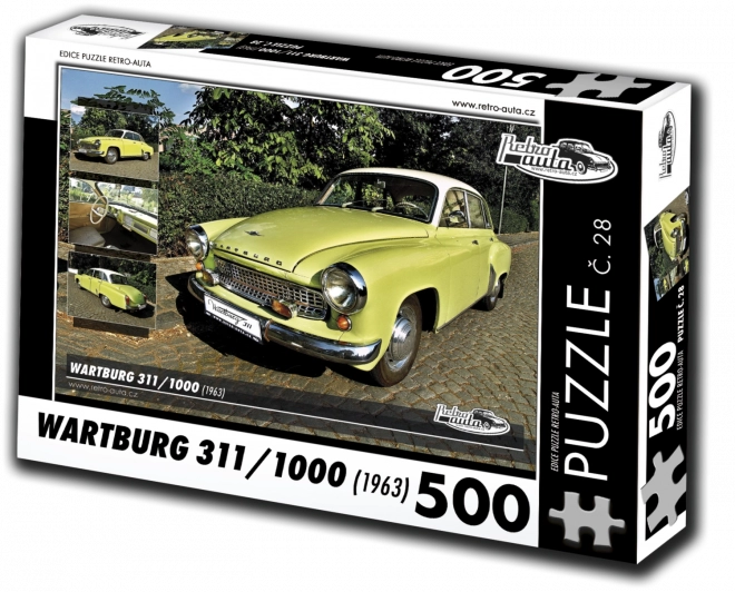 Puzzle Retro Auto - Wartburg 311,1000 del 1963