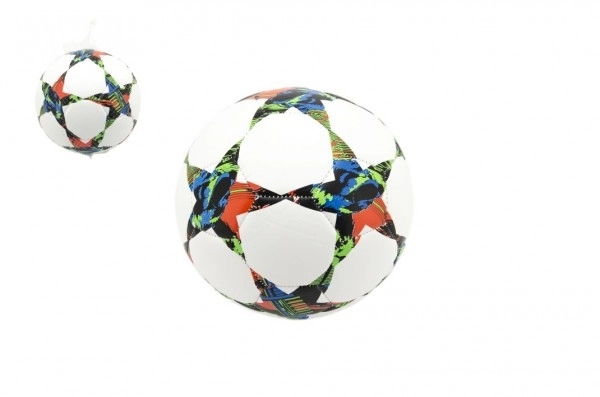 Pallone da calcio con stelle, misura 5 in pelle