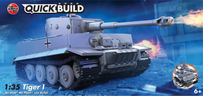 Modello plastico Quickbuild Tiger I 1/35