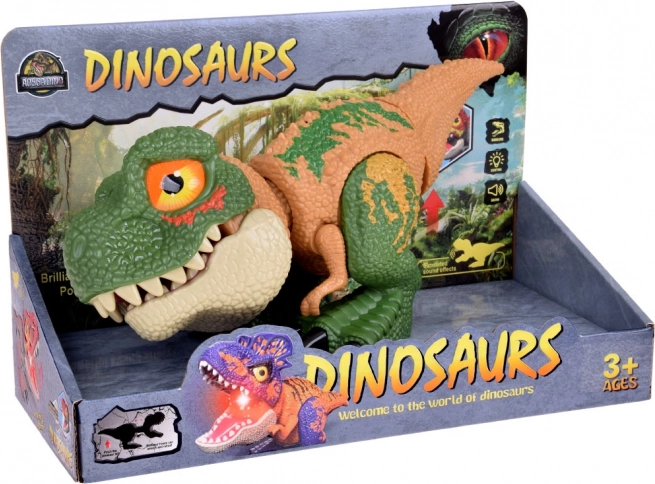 Dinosauro acustico Tirannosauro Rex con effetti sonori e luminosi