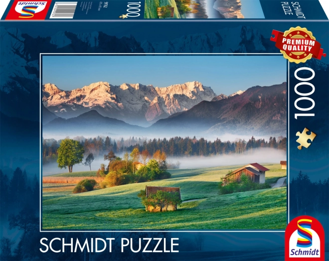 Puzzle Vista di Garmisch Partenkirchen - Murnauer Moos 1000 pezzi