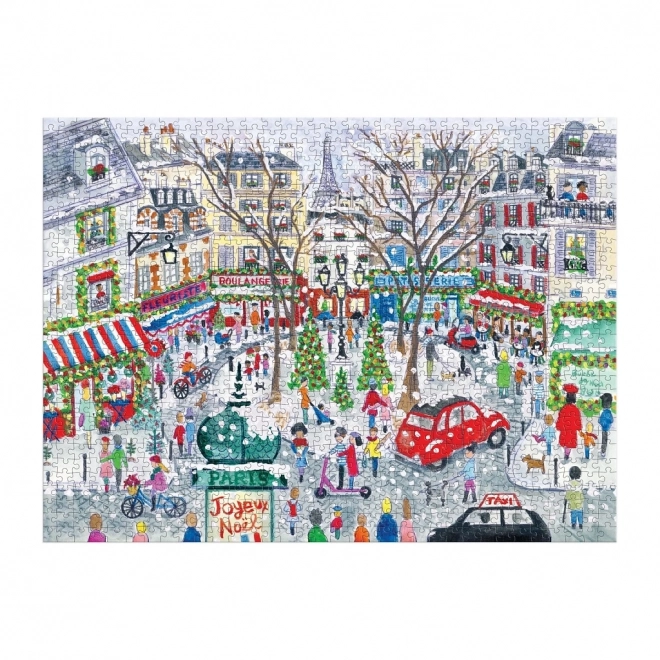 Puzzle Galison Michael Storrings Natale a Parigi 1000 pezzi