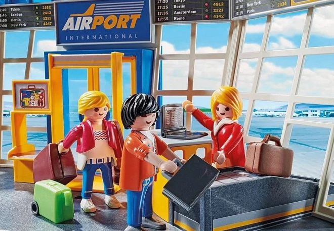 set di figurine City Action aeroporto con aereo