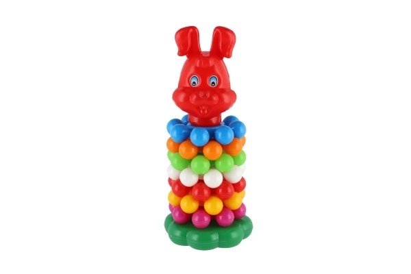 Piramide ad anelli in plastica 26cm per bambini