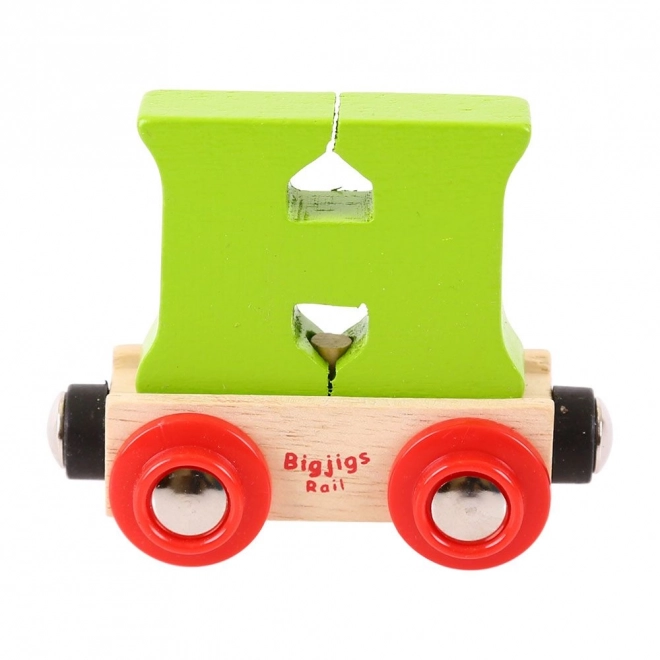 Vagone Bigjigs Rail con Lettera H