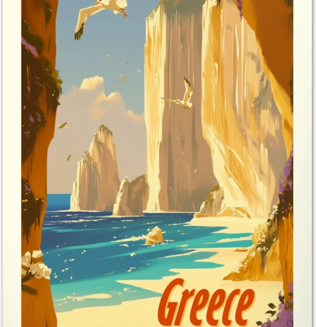 Calendario murale Vintage poster Paradisi tropicali 2026