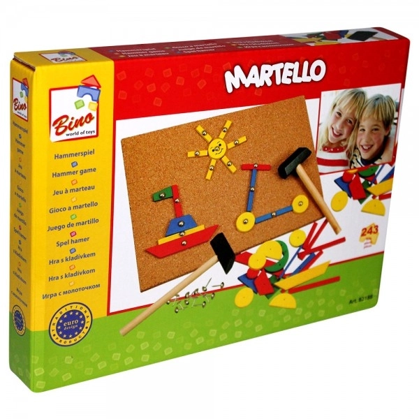 Gioco con Martello e 243 Pezzi Bino