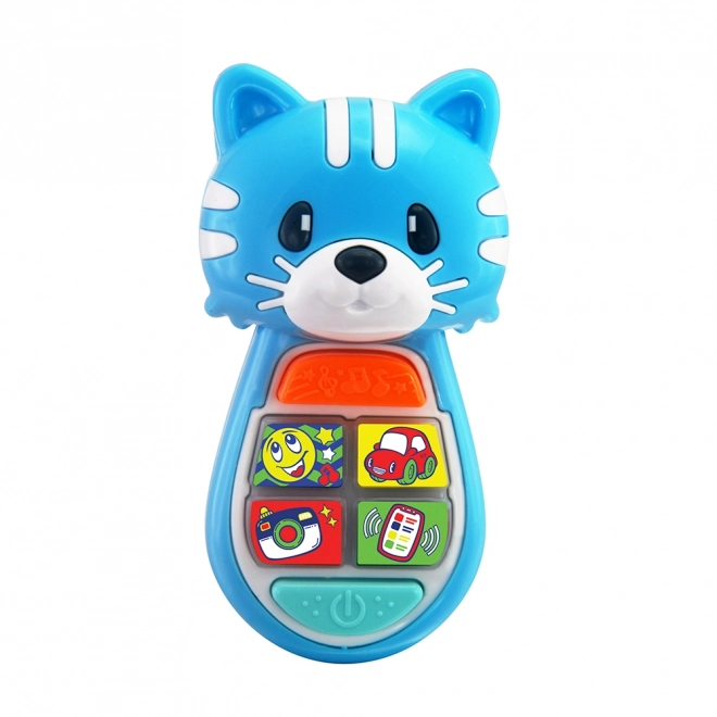 Telefono per bambini con luce e suono Gatto