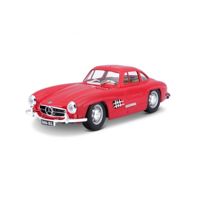 Modellino di Auto Mercedes-Benz 300SL Rosso in Scala 1:24