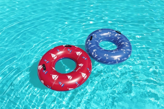 Ciambella da nuoto con squali blu Bestway – barche e fari