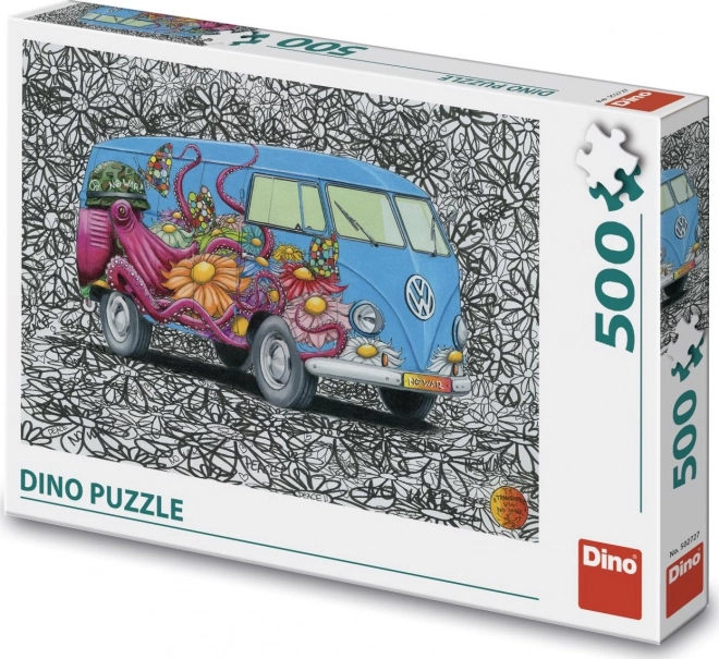 Puzzle Dinos Hippies VW 500 Pezzi