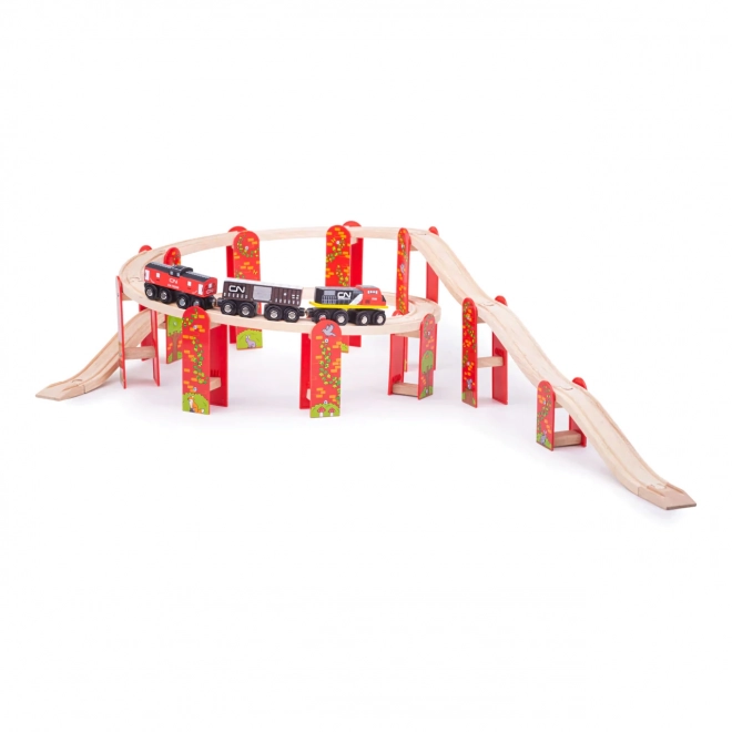 Set Ferroviario Multilivello Bigjigs Rail