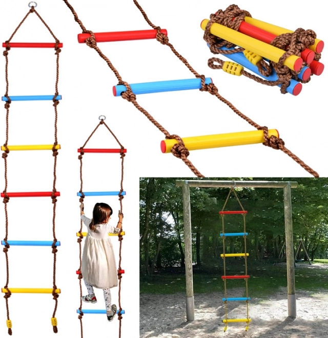 Scala di corda colorata per bambini