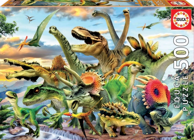 Puzzle Dinosauri 500 Pezzi