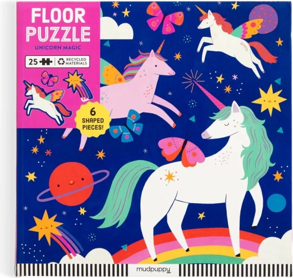 Puzzle da pavimento Mudpuppy Unicorni Magici 25 pezzi