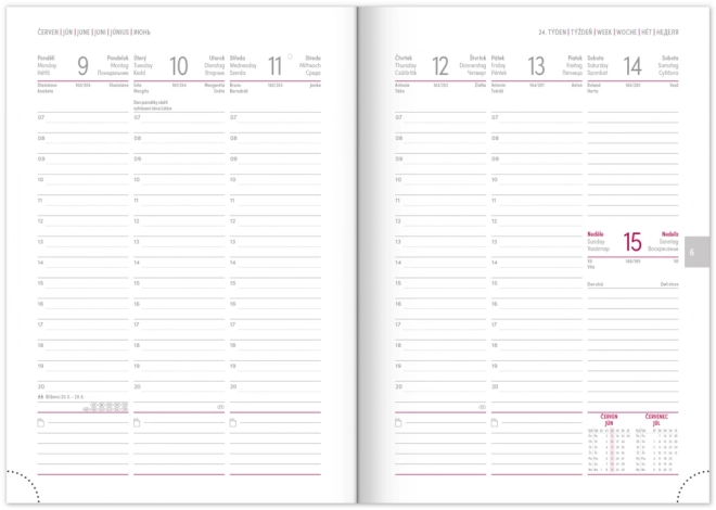 Agenda Settimanale Aprint 2025 Nera