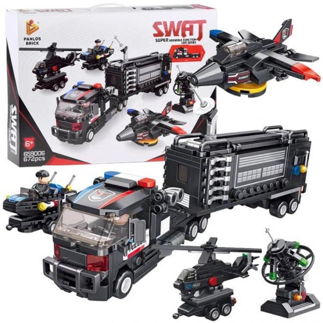 Costruzioni SWAT 6-in-1 con Elicottero e Radar