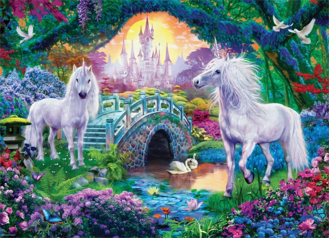 Puzzle Unicorni nel Regno delle Fiabe XL 500 pezzi