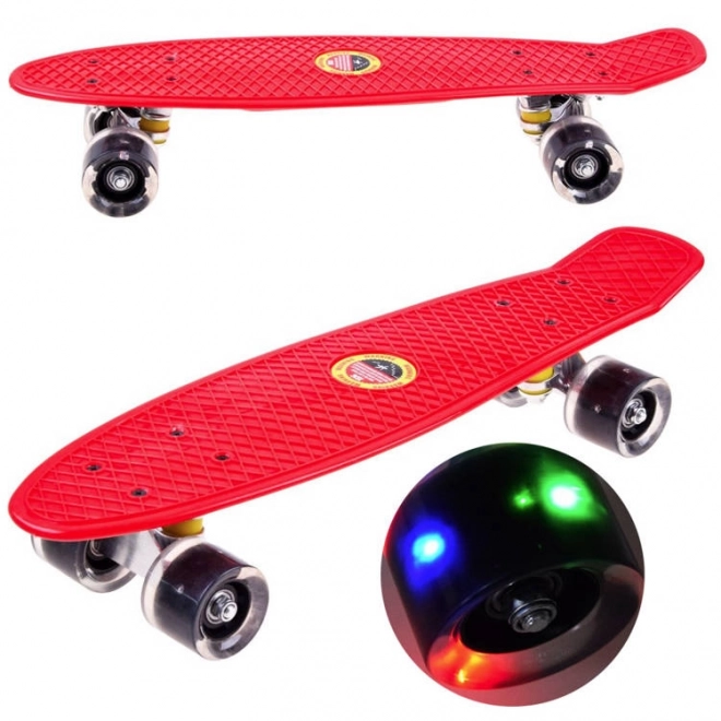 Skateboard Fischa con Ruote Luminose