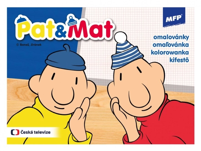 album da colorare Pat e Mat MFP