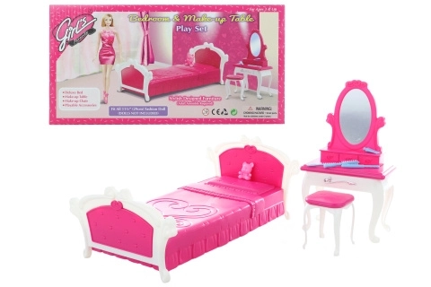 Camera da letto Glorie con toletta per bambole
