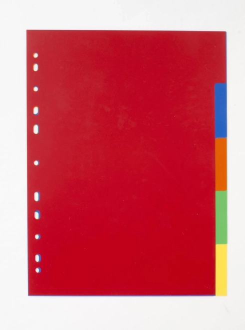 Divisore A4 con 5 fogli colorati