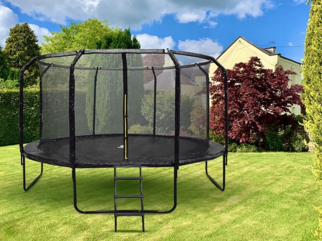 Trampolino da giardino SkyFlyer con scaletta 426 cm