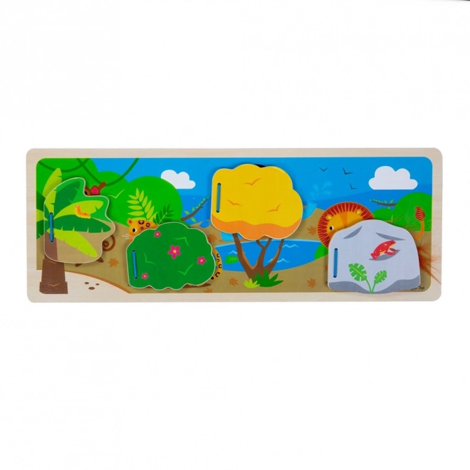 Puzzle Sensoriale Giungla Bigjigs Toys