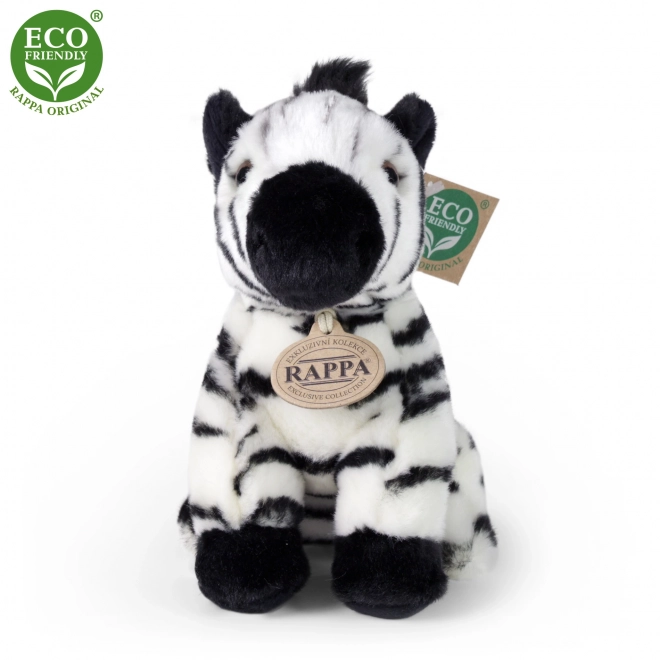 Zebra seduta in peluche ECO-FRIENDLY 18 cm