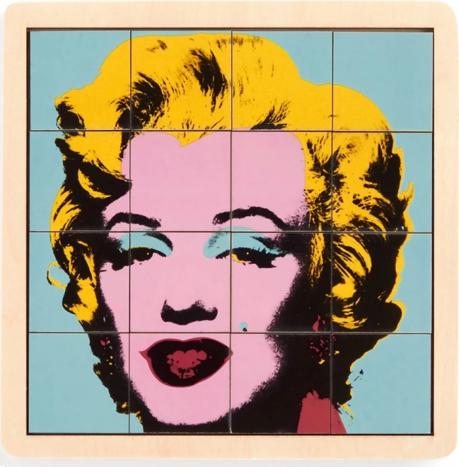 Puzzle scorrevole in legno Andy Warhol: Marilyn 2 in 1