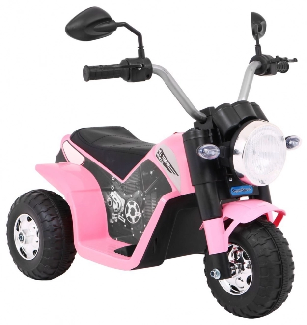 Motoretta per bambini con batteria suoni LED rosa