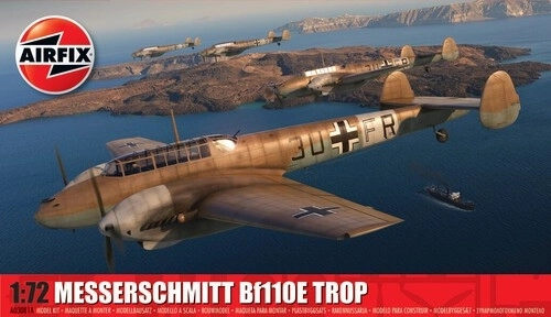 Modello in plastica Messerschmitt Bf 110E/E-2 Trop scala 1/72