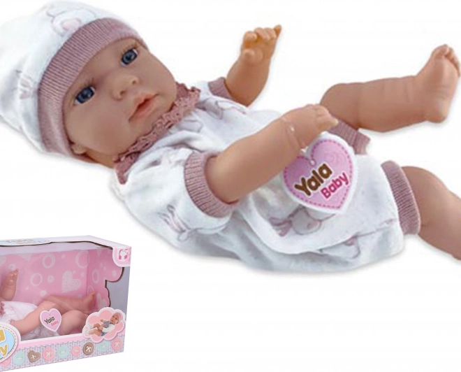 Bambola bebè rosa 40 cm