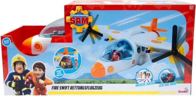 Aereo Da Soccorso Sam Il Pompiere 42 cm
