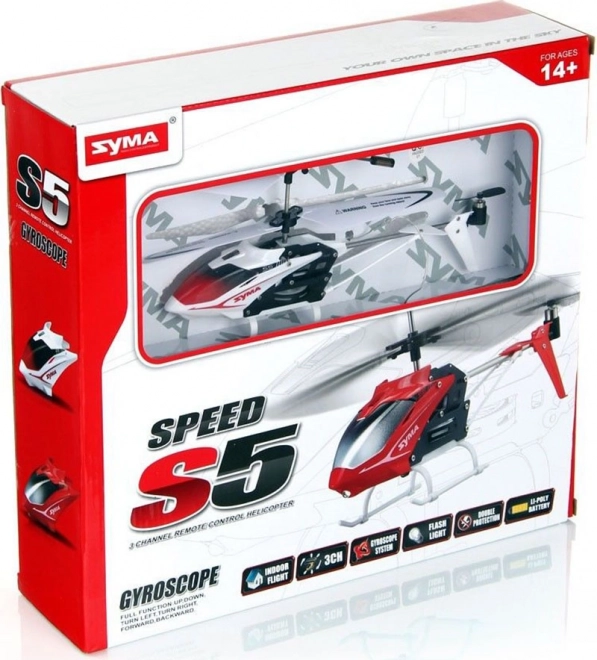 Elicottero telecomandato RC Syma S5 rosso – bianco