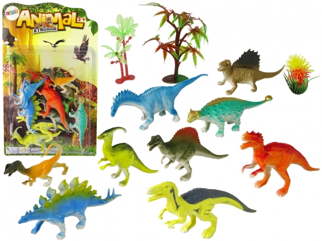 Set di Figurine di Dinosauri Colorati