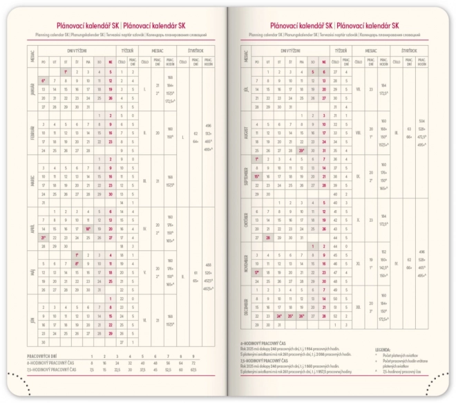 Agenda tascabile Twill 2025 in nero e oro