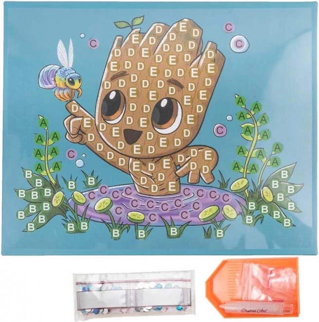 Pittura a diamante Junior Star Wars: Groot