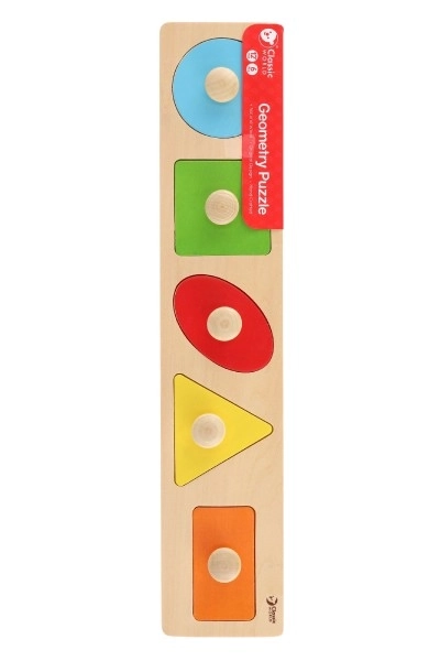 Puzzle in legno con forme geometriche per bambini