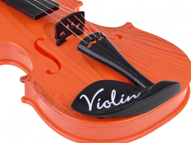 Violino Giocattolo in Plastica con Archetto per Bambini