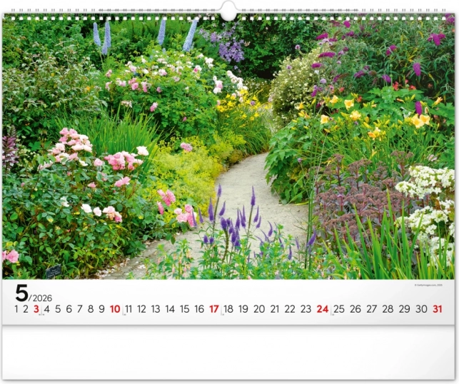 Calendario da parete Giardini 2026
